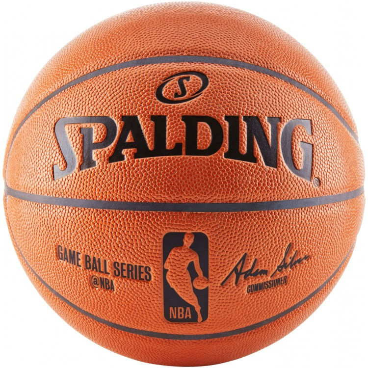 М'яч баскетбольний Spalding NBA Ball Game R Indoor-Outdoor розмір 7 композитна шкіра для вулиці-залу