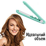 Плойка гофре прасок для волосся Adna Curls мінітружок щипці для прикореневого об'єму. М'ятна, фото 4