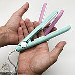 Плойка гофре прасок для волосся Adna Curls мінітружок щипці для прикореневого об'єму. М'ятна, фото 8