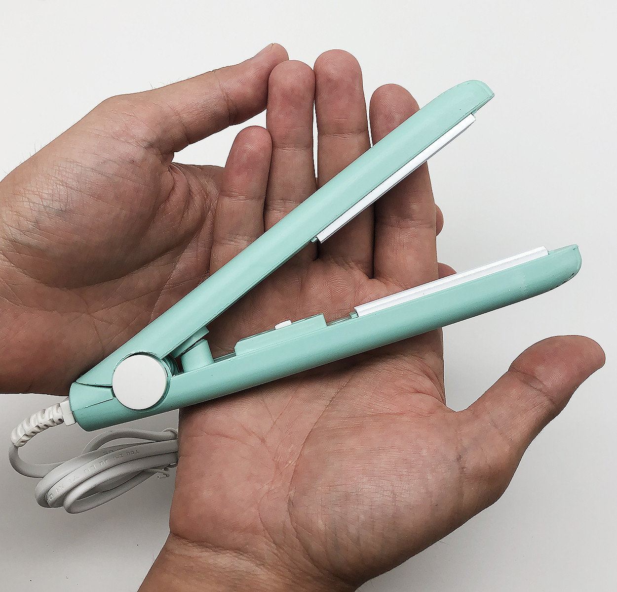 Плойка гофре прасок для волосся Adna Curls мінітружок щипці для прикореневого об'єму. М'ятна, фото 1