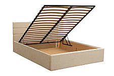 Ліжко двоспальне м'яке з підйомним механізмом Дюна Мікс меблі, колір на вибір, фото 3