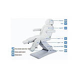 Кушетка для педикюру та подолога TARSE-автоматичне крісло-кушетка на пульті, фото 3