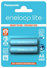 Акумулятор Panasonic Eneloop Lite BK-3LCCE/2BE, AA/(L)R6, 950mAh, LSD Ni-MH, блістер 2шт