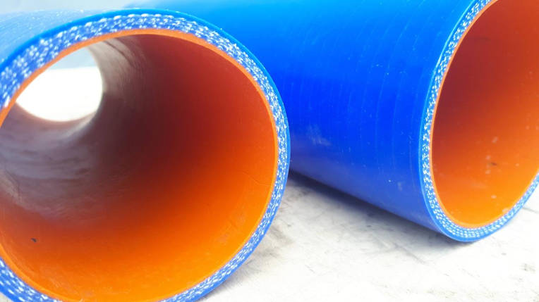 5320-1303000-КТСО Патрубки радіатора (3 шт) (СИЛІКОН) (оранж) КАМАЗ (5320-1303010/026/027), фото 2