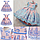 Ошатне пишне блакитне рожеве плаття для дівчинки 6 летElegant fluffy blue pink dress for a girl of 6 years, фото 3