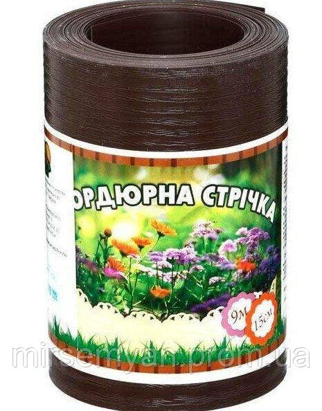 Бордюрна стрічка Alta 15x900 см (коричнева), фото 1