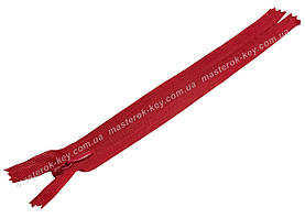 Блискавка потайна Тип 3 18 см нероз'ємна колір Червоний 519