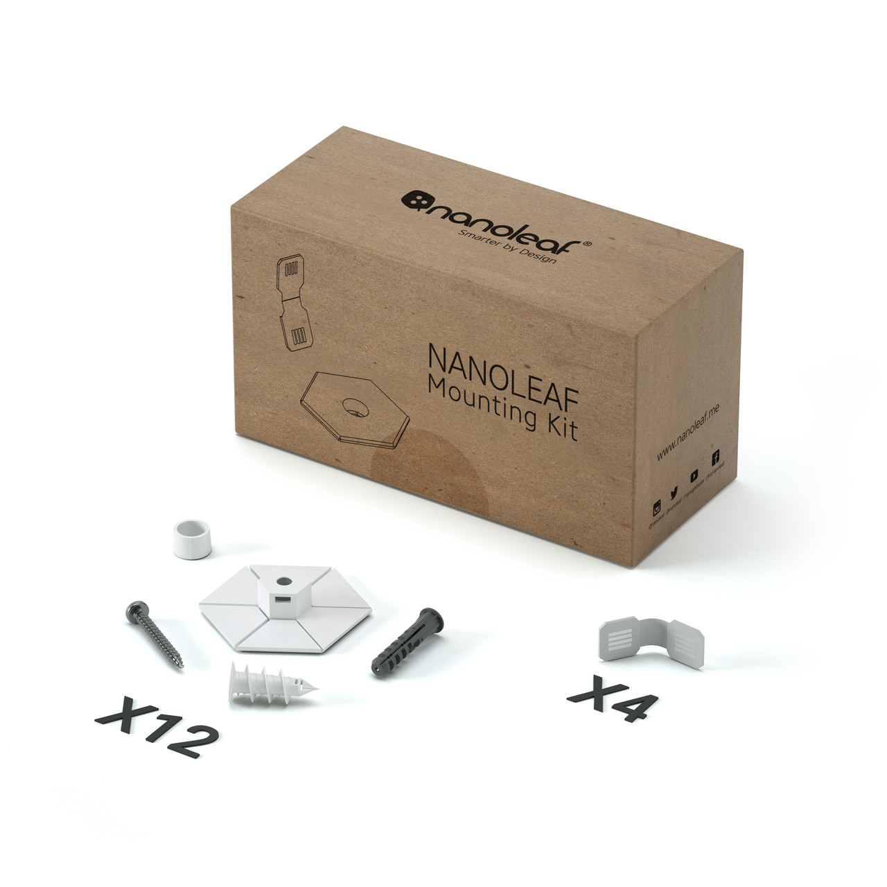 Монтажний набір для світлодіодних панелей Nanoleaf Light Panels Screw Mount Kit