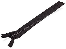 Блискавка потайна Тип 3 18 см нероз'ємна колір Темно-коричневий 717