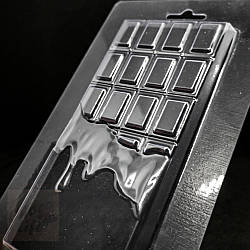 Форма пластикова (молод) для шоколаду "Рожевий шоколад"