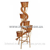 Підставка плетена для квітів "Змія", фото 2