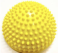 Массажер для стоп полусфера диаметр 16 см. желтый