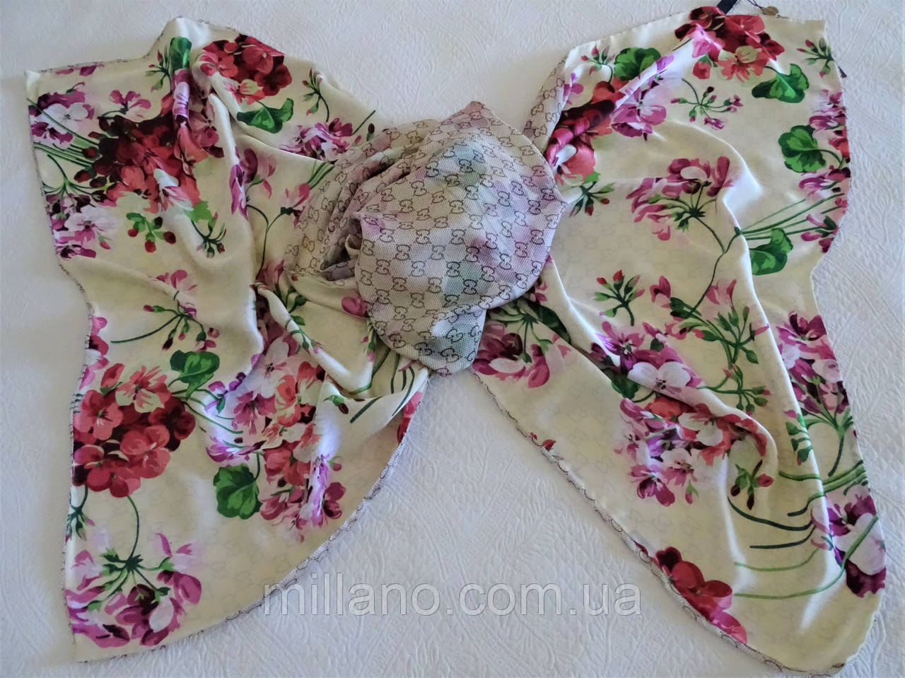 Шарф GG шовк