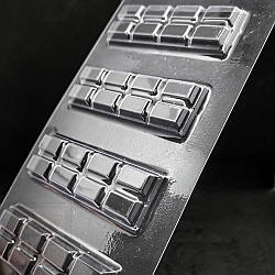 Форма пластикова (молод) для шоколаду "Батончик Long"