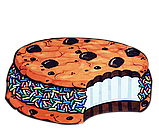 Килимок 3D для будинку безворсовий 80 х 80см (Кекс) Печенька, фото 2