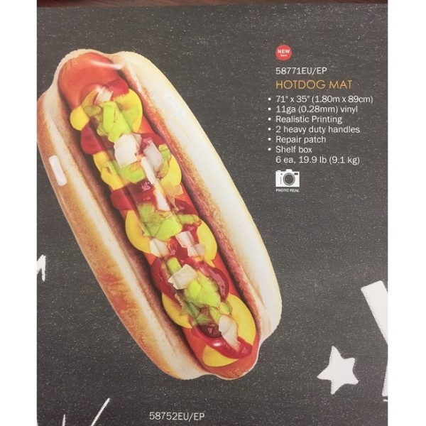 Матрас Хот-дог, 180-89см, ремкомплект, в кор-ке,