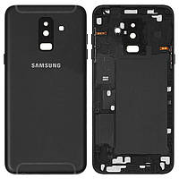 Задняя панель корпуса (крышка аккумулятора) для Samsung Galaxy A6 Plus (2018) A605F Dual, оригинал Черный