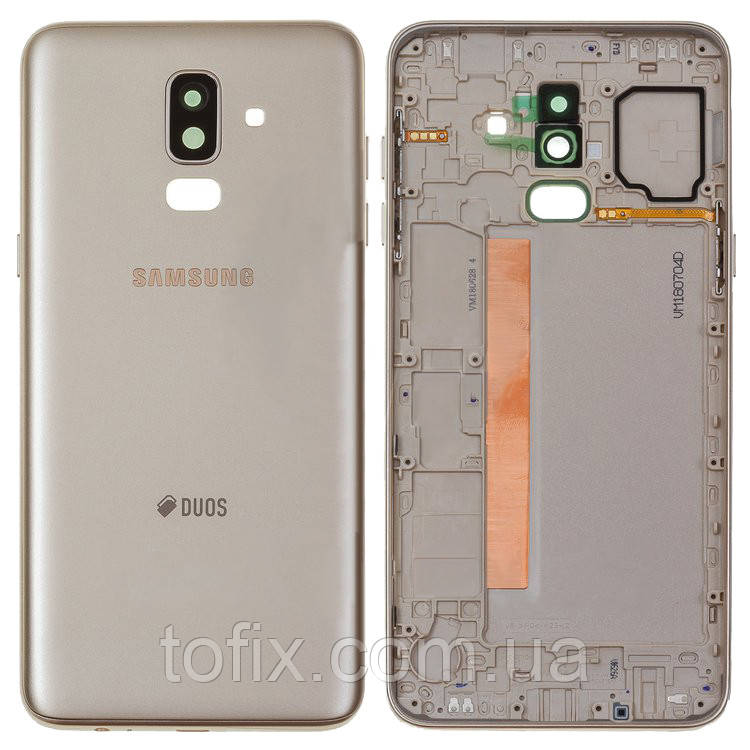 Задня панель корпусу (кришка акумулятора) для Samsung Galaxy J8 (2018) J810 Золотистий