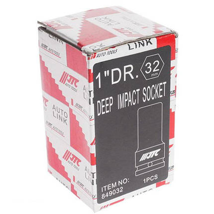 Голівка ударна глибока 32мм 6г.1" 849032 JTC, фото 3