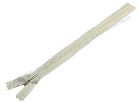 Блискавка потайна Тип 3 25 см нероз'ємна колір Молочний 601