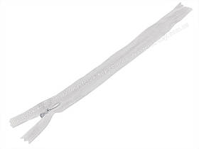 Блискавка потайна Тип 3 25 см нероз'ємна колір Білий 501