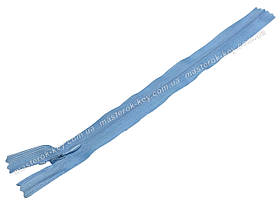 Блискавка потайна Тип 3 25 см нероз'ємна колір Блакитний 749