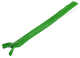 Блискавка потайна Тип 3 25 см нероз'ємна колір Зелений 150