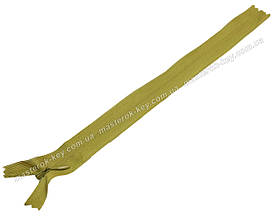 Блискавка потайна Тип 3 25 см нероз'ємна колір Гірчичний 510