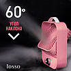 Настільний вентилятор безшумний акумуляторний LOSSO LJQ-119 рожевий, фото 3