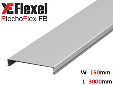 Кришка лотка суцільнометалева, оцинкована 150x3000x0,6 мм Plechoflex FM