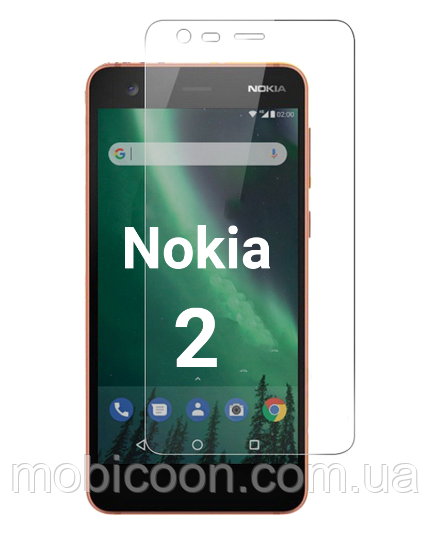 Захисне скло на Nokia 2 прозоре 2.5 D 9H (нокіа 2)