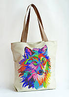 Сумка Пошита для вишивки Яскравий вовк
