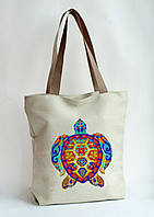 Сумка Пошита для вишивки Яскрава черепаха