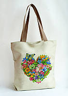 Сумка Пошита для вишивки Квіткове серце 2