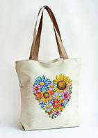Сумка Пошита для вишивки Квіткове серце 1