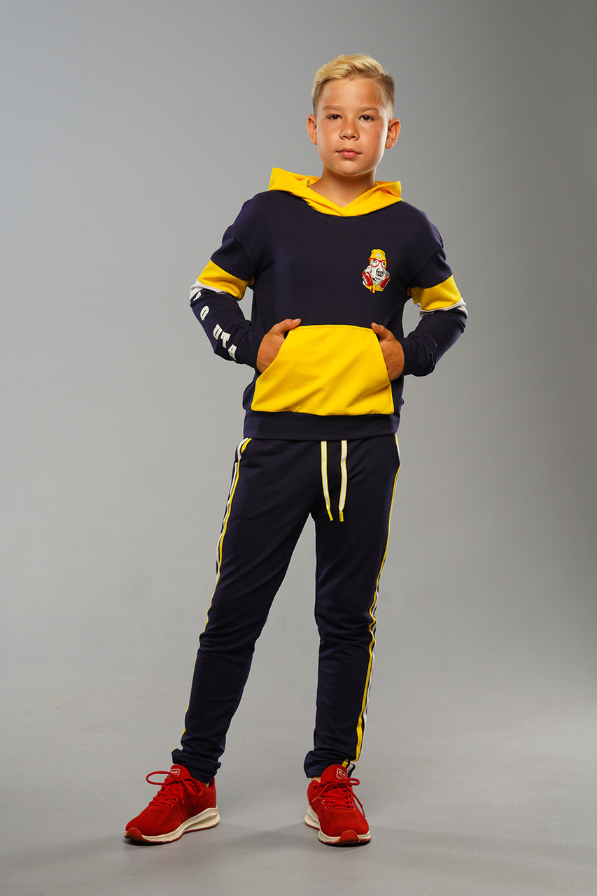 Дитячий спортивний костюм для хлопчиків Semmi Pes Синій (134 см) на весну літо осінь