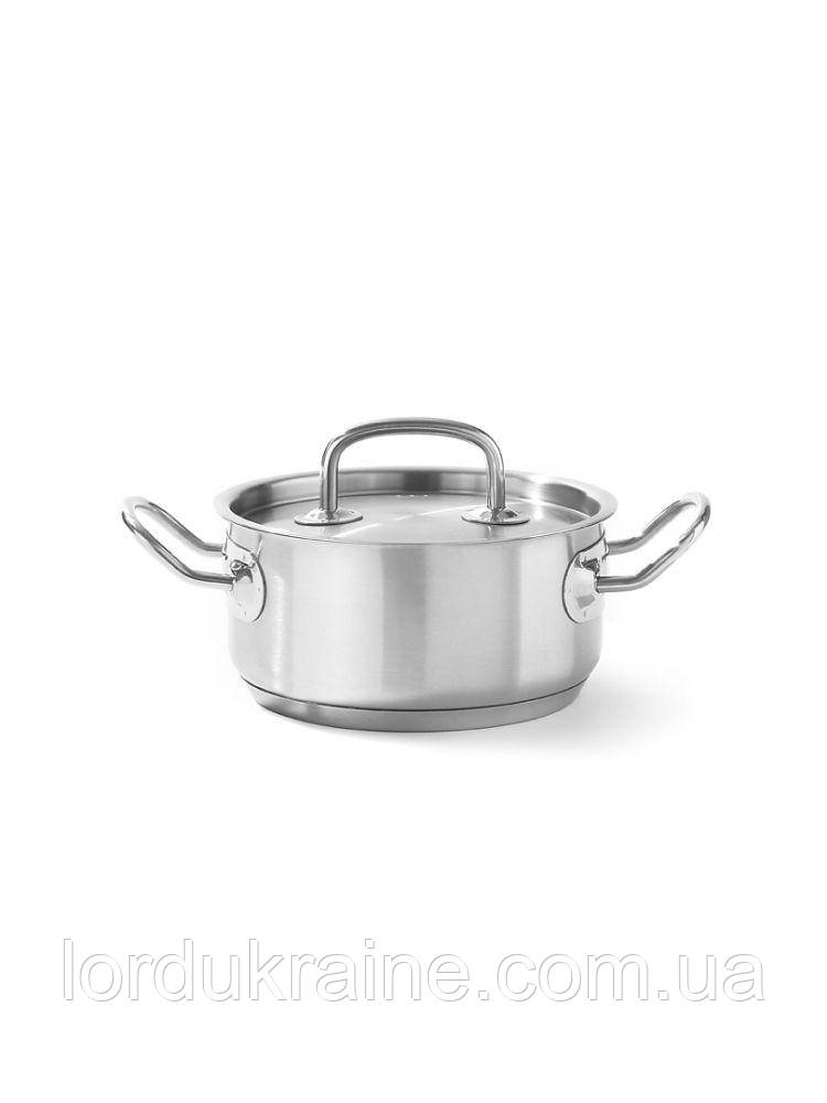 Каструля низька з кришкою Hendi Kitchen Line 836002, 1,5 л