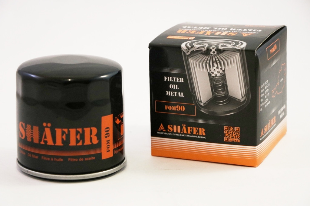 Фільтр масляний SHAFER FOM90 (SCT SM105) Daewoo Lanos 96-, D=76,5 mm, H=76,9 mm, M18x1.5