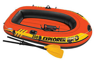 Човен надувний Intex 58357 Explorer Pro 200 з веслами двомісний