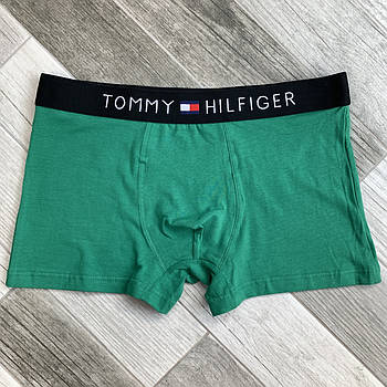 Труси чоловічі боксери бавовна Tommy Hilfiger, розмір L (48-50), зелені, 03313