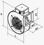Вентилятор для твердопаливного котла ВЛК 120 ДО Вентс, фото 2