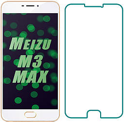 Захисне скло Meizu M3 Max (Прозоре 2.5 D 9H) (Мейзу М3 Макс Мах)