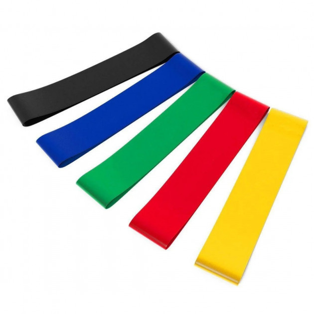 Набір фітнес-гумок 5 шт Exercise Resistant Belt у коробці 180544