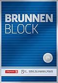 Блокнот Brunnen А4 на верхній склейці в лінійку 50 аркушів 90 г/м2 1052827