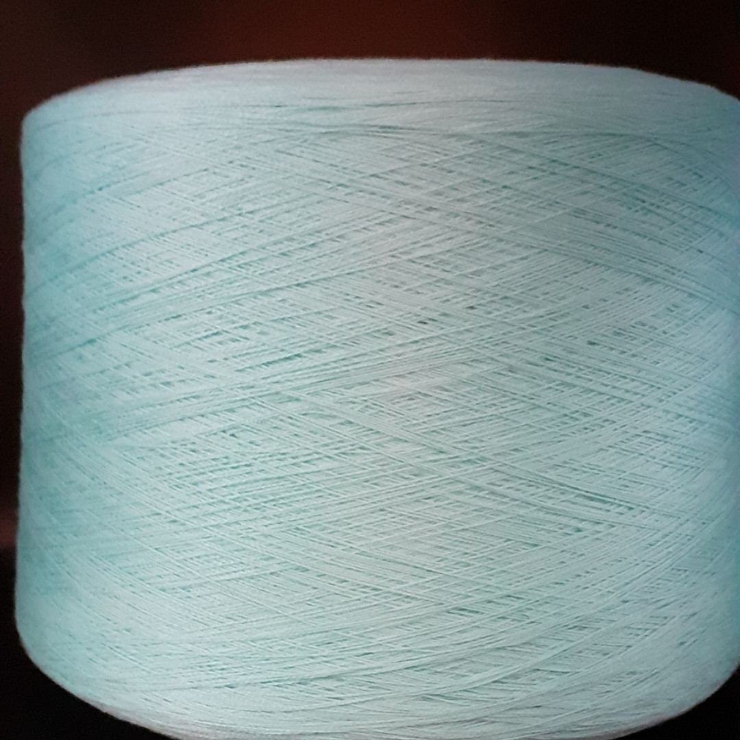 50%бавовна, 50% акрил TURQUOISE - бобинная пряжа для машинного і ручного в'язання