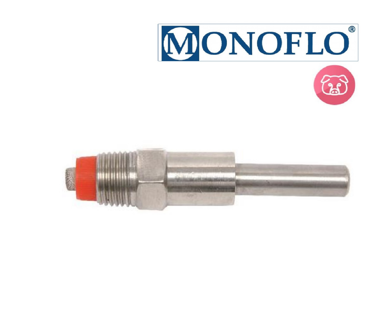 Зрошувач 1/2" з довгим носиком, до автоматичних годівниць (откормка, свиноматки) MONOFLO (Німеччина)