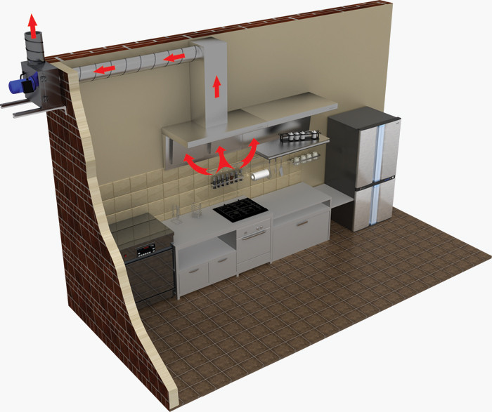 Вентилятор для кухни КСК 315 4Д, Вентс, с шумоизоляцией - фото 4 - id-p1214528056