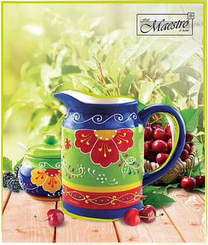 Керамічний глечик Maestro MR-20007-55 (1 л) | глечик для соку Маестро | ємність для води Маестро