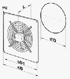 Вентилятор Вентс ОВ 4Е 350, осьовий, низького тиску, фото 2