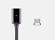 Магнітний кабель для телефона Tesla Type-C 2.4 A 1m (чорний)